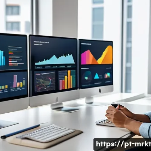Home 33 행동경제학적 변화를 반영한 마케팅 - A modern, stylish digital marketing office scene showing a diverse team of professionals analyzing c...
